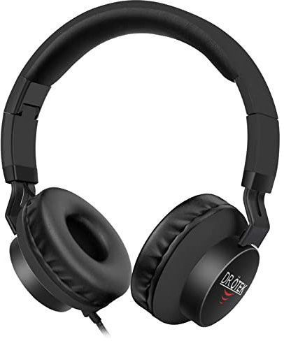 DR.ÖTEK Metal Detector Wired Headphones, 3.5mm Stereo Plug, Black