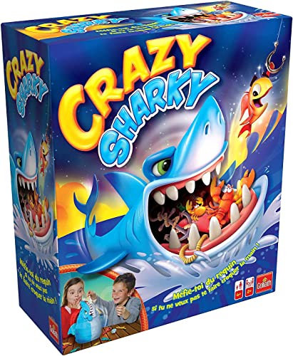 Goliath Crazy Sharky, Kinderspiel ab 4 Jahren, Brettspiel für 2 bis 4 Spieler