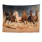 Ulticool - Wandteppich Dekoration Wohnung - Pferde Sand Natur Tiere - 200 x 150 cm groß - Wandtuch Wandbehänge - Accessoires für Schlafzimmer Wohnzimmer Kinderzimmer