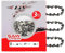 E & S 3 Pack 5 Saw Chain, 0.31 Pitch 0.43 Thickness 28 Drive Links Semi Chisel Saw Chains for Husqvarna, Poulan, Craftsman, Greenworks and More Chainsaw Brands