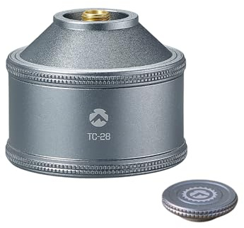 CAMPINGMOON Cartouche rechargeable vide pour sac à dos de camping avec valve EN417 Lindal Argent 35 g TC-28