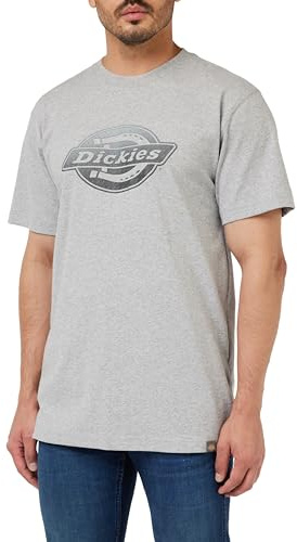Dickies Men's SS Logo Graphic T-Shirt 2, Heather Grey, XL