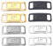 ZOKJSW 4 pares de hebillas de cordones de zapatos de metal,zapatillas de deporte para niños y adultos,accesorios de decoración de cordones de zapatos de bricolaje,4colores (plata, oro, negro,pistola)
