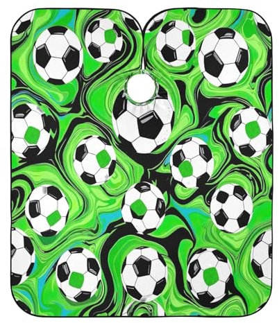 RPLIFE Mantella protettiva da barbiere verde da calcio per adulti