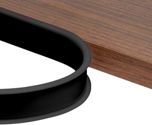 NUTKIT 4 m x 18 mm självhäftande kant för möbler U-form, kantskydd, supermjuk proofing och säkerhet för barn, för gör-det-själv, skåp, möbler, arbetsytor hörn - svart