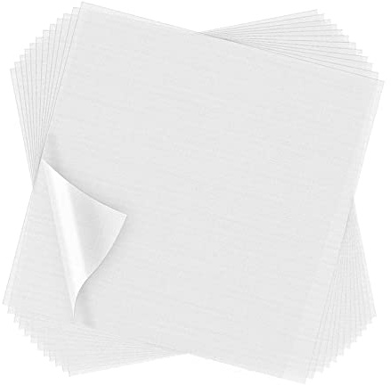 KiBcsLic 100 Pieces Embroidery Stabilizer, Precut Clear Water Soluble Stabilizer, Stabilizer for Hand Embroidery, Sewing, 10 x 10 Inch