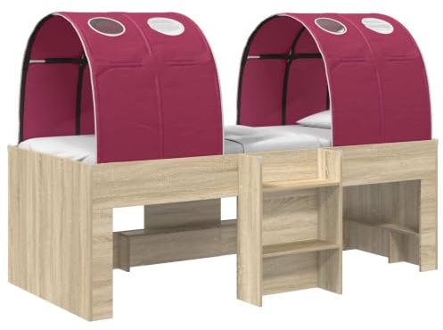 Swpsd Modern Bed Frame with Bed Surrounds Engineered Wood 75x190cm for Bedroom Guest Room 3423579