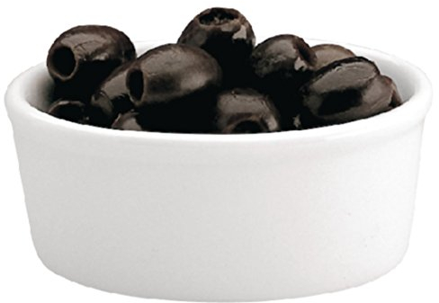 Olympia Whiteware Oval Ramekins 105mm Porcelain Dishes Bakeware Restaurant 12pc