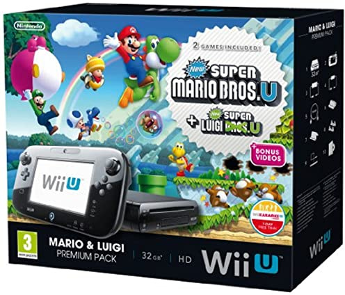 Console Nintendo Wii U 32 Gb black + New Super Mario Bros + New Super Luigi Bros - premium pack [import anglais]
