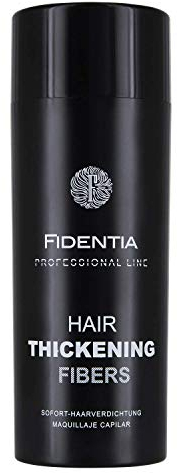 Fidentia Premium Schütthaar zur Haarverdichtung & Ansatzkaschierung | Haarpuder Streuhaar 100% natürlich & vegan aus Baumwolle - 28g, Dunkelbraun