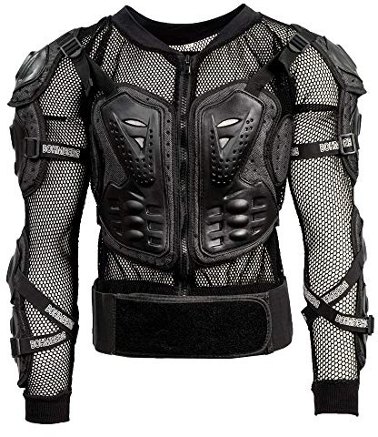 Bohmberg Armatura Moto Protezione di Motocross Giacca Moto Corpo Armatura Indumenti di Protezione Completa Moto Professionale Sportivo per Uomo Adulto Spina Dorsale Tuta da Motociclista