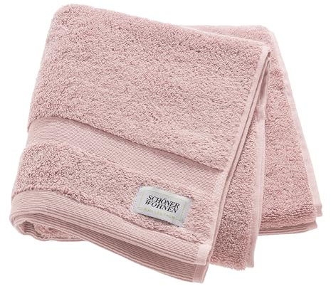 SCHÖNER WOHNEN Premium Handtuch 50x100 cm - saugstark - Luxus Handtücher Rose - 100% Baumwolle - als Handtuch-Set kombinierbar - Frottee Kinder - Öko-Tex