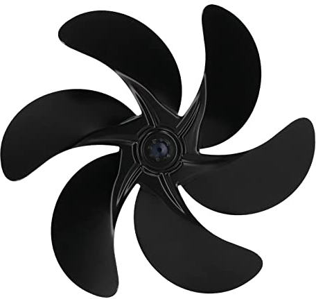 Cyrank Remplacement De Lame De Ventilateur De Cheminée, Accessoires Ventilateur Ventilateur De Cheminée à 6 Lames Lames Métalliques Lame De Ventilateur De Poêle Ventilateur Poele à Bois 6 Pales
