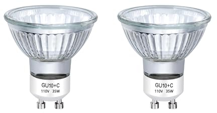 Kerzenwärmer Halogenlampen 220V 35W, einstellbare Temperatur Höhe Kerzenwärmer Lampe, Schlafzimmer sicher Kerze Heizung mit 2 Glühbirnen für Canned Candles, Glas Jar Duftkerzen