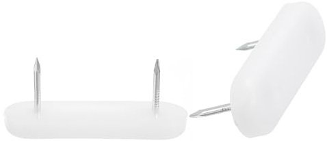 QUARKZMAN Deslizadores de Clavos para Muebles, 40 Unidades de Plástico con Doble Clavija, Almohadillas para Patas de Silla, Deslizador de Muebles