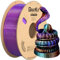 Gratkit Silk Tri-Color PLA Filament，3D Printer Filament 1.75mm, -0.03mm, 1KG/Roll, Silk PLA Purple/Orange/Green