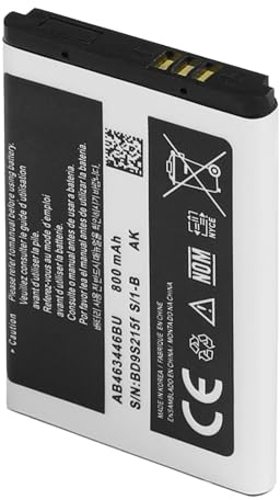 SHAWOROCE Akku AB463446BU AB553446BU AB043446BE Kompatibel mit Samsung Handy Telefon C3520 E900 E1150 E1190 E1200 E1310 E2330 E2530 E3210 I320 M3200 X530 X680 Mobile Smartphone Batterien 800mAh 3,7V