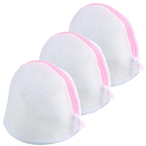 3 Pezzi Rosa Sacchetto Lava-Reggiseno, Salva Reggiseno Per Lavatrice Rete Riutilizzabile Per Biancheria Intima, Calze, Vestiti Per Bambini In Lingerie