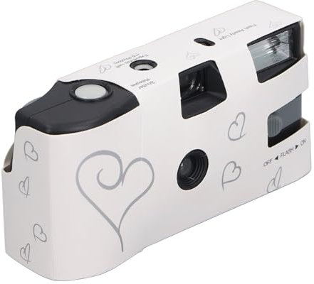 Film Camera, 900mAh Full Manual Adjustment, Disposable Flash Trigger with 16 Pieces 35mm Colour Films, Retro Film Camera for Birthday, Wedding, Travel