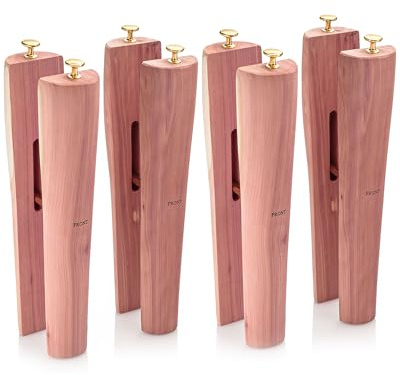 HOUNDSBAY Moldeador de eje de árbol de cedro, insertos altos para botas, soportes para botas, soporte para hombres y mujeres, Marrón, 2PK - 12 Inch