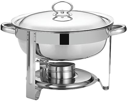 SdaryWare Vassoio riscaldante per pentole Calde in Acciaio Inossidabile da 3,5 l - Riscaldamento ad Alcol, Forno di Isolamento Quadrato per Hotel, Buffet, Catering,A-33 * 23 cm