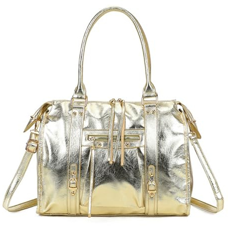 Double Tree | Sac À Main Cabas Femme Irisé Pour Les Cours Or