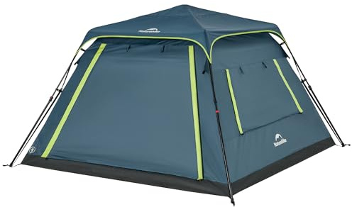 Naturehike Cape-Lite Tente tunnel pour 4 à 6 personnes, tente familiale imperméable avec PU3000 mm, pour camping, voyages en voiture et activités de plein air