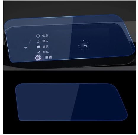 Protector de Pantalla para Sistemas de navegación de Coche Axela CX30 (Modelos 2019-2023), Protector de Pantalla de Vidrio Templado para el salpicadero (lámina Azul).
