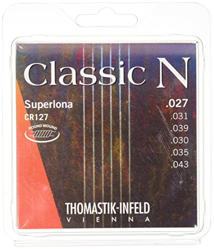Thomastik Saiten für Klassik-Gitarre Classic N Series Satz Superlona Light CR127 Roundwound