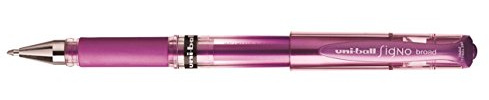 uni-ball 146830 1,0 mm Signo Um-154 gelpenna – rosa metallisk