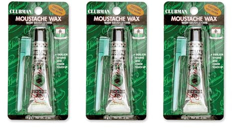 Clubman Moustache / Beard Wax Chestnut