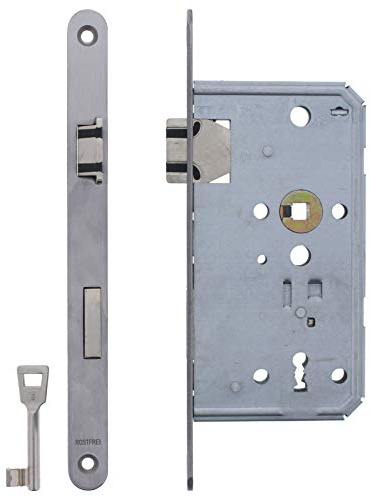 ToniTec® införingslås Soft Lock vinge vik 55/72/8 | rostfritt stål Stulp 20 x 230 mm links Bb (Buntbart)