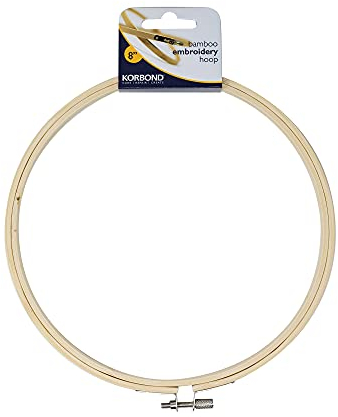 KORBOND Embroidery Hoop – Bamboo – 8 Inches, Yellow