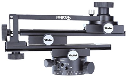 Rollei Panoramakopf 200 Mark II - 360 Grad Panoramakopf mit Transportkoffer zur sicheren Befestigung, Tragkraft bis zu 3 kg, Acra Swiss kompatibel - Schwarz