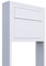 Standbriefkasten, Design Briefkasten Elegance Stand Weiß - Bravios