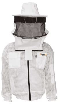Imkerjacke AirFree weiß runder Hut - BeeFun®: XXL