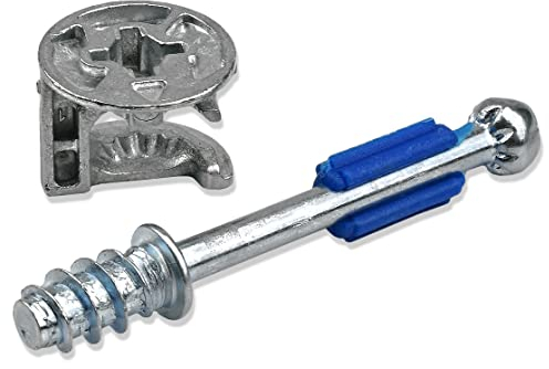 Mprofi MT® 20 Stück Exzenter Möbelverbinder - Möbelschrauben Rastex Ø15 mm - Schrankverbinder und Einschraubdübel Twister - Exzenterverbinder - Korpusverbinder für Möbel, Kabinett, Schrank EX/20