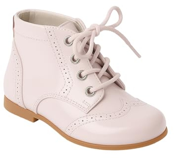 SIRRI Botines Unisex Niños Quinn Charol con Suela Antideslizante y Cordones Tamaño 30