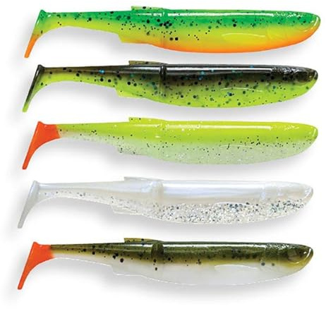 Savage Gear Craft Bleak Clam Mix - leurre Souple en Plastique pour Perche, Sandre, brochet et Truite, appât pour la pêche en eaux Sombres et claires avec Action de Frappe - Dark Water Mix 10 cm