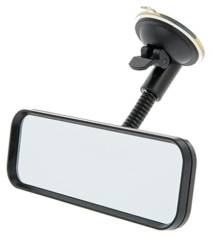 Zusatzspiegel Auto/Rückspiegel/Fahrlehrer Spiegel/Toter Winkel Spiegel/Baby Spiegel/Wohnmobil Spiegel - mit flexiblem Schwanenhals und Saugnapf