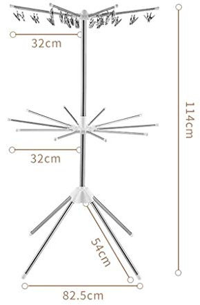 RAPGACBQ Tendederos De Secado Peluquería Toallero Peluquería Toallero, Paraguas Interior Multifunción Giratorio Plegable Ropa Portátil Ropa,a