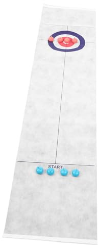 Happyyami 1 Satz Curling für Tischspiel für Drinnen Fördert Hand Augen Koordination und Interaktion Sicheres ohne Scharfe Kanten Geschenkidee für Kleine Zufällige Farbe