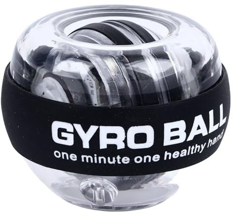 CFTGIW Power Gyroscope Ball ABS 6 Color Flashing Amélioration de la Coordination Baule d'entraîneur de Poignet Portable pour le Renforcement Bras P Comporte une Balle Ballwrist Gyroscope du Poignet