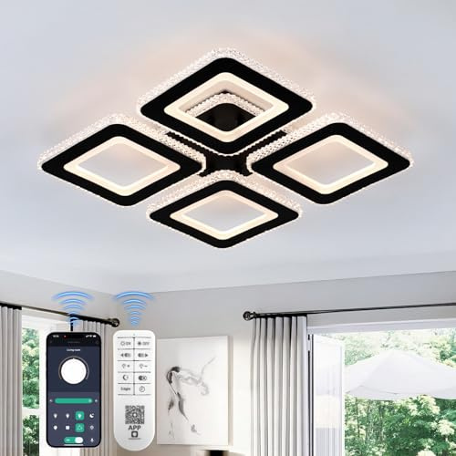 Jiabaoao 38CM 45W LED Ceiling Light 2654LM Dimmable Bedroom Lights Ceiling