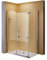 Duschkabine Eckkabine Dusche aus 8mm ESG Sicherheitsglas NANO #8020-3 GROESSEN (80x120 cm ohne Duschwanne)