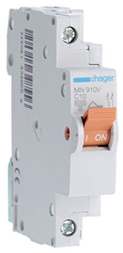 Interruptor automático magnetotérmico serie MN, 1P+N, 10A, curva C, 6KA, 1 mód