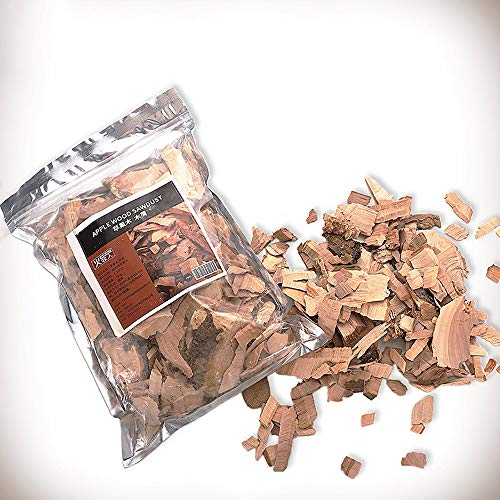Ruby Lil 1.10Lb/500G Smoking Wood Chunks,Pecan Wood Chips for Smoker,BBQ Cooking Chunks for All Smokers Kiln Dried,Apple