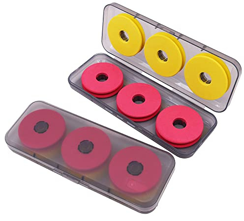 ANCLLO 12 st fiskeskumspolar, förvaringspaket för fiskelina, plastlåda ingår