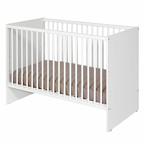 Lit bébé 60x120 cm blanc