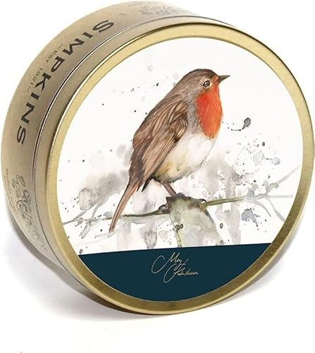 Simpkins Meg Hawkins Mixed Fruit Travel Sweets Drops 175g - Robin Tin (3 Pack) in Premier Life Store Box